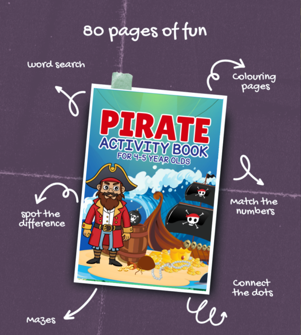 Pirate Activity Book for ages 4-5