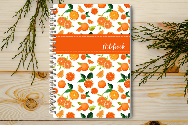 A4 / A5 Notebook Spiral Bound with citrus fruit on the cover