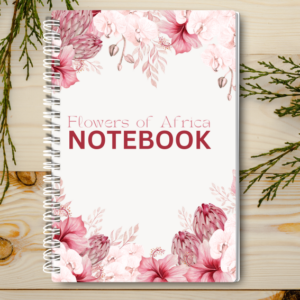 Our A4 or A5 Notebook Spiral Bound with a Pink Protea cover is handmade by a small business in Ballachulish, Scotland.