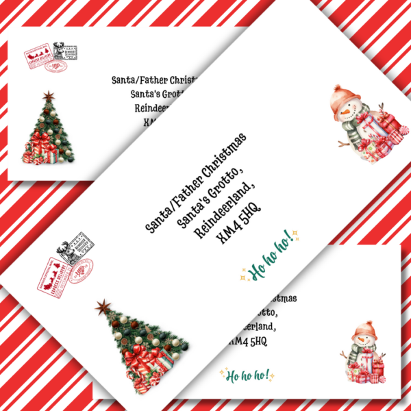 Have you been naughty or nice? Have you made your list? Our letter to Santa set has two pretty A4 pages and one printed DL envelope. Ideal set to make sure Santa knows what and where to deliver to!