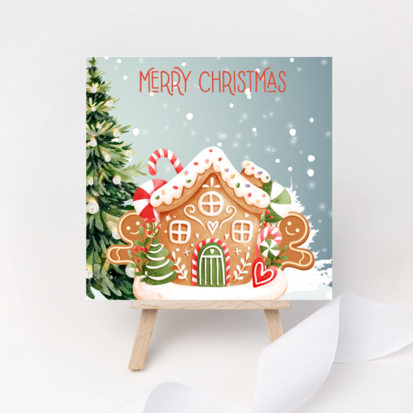 Gingerbread House Christmas Card