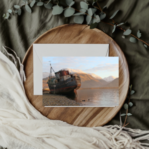 The Corpach Wreck Greeting Card photo by Maresa Sinclair