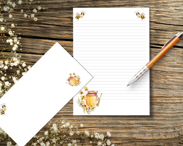 Bees and Honey Letter Writing Paper Set