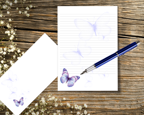 Butterfly Letter Writing Paper Set